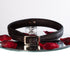 SiaLinda: Halsband echtes Elch Leder mit Strass schwarz 20mm breit - SiaLinda.com